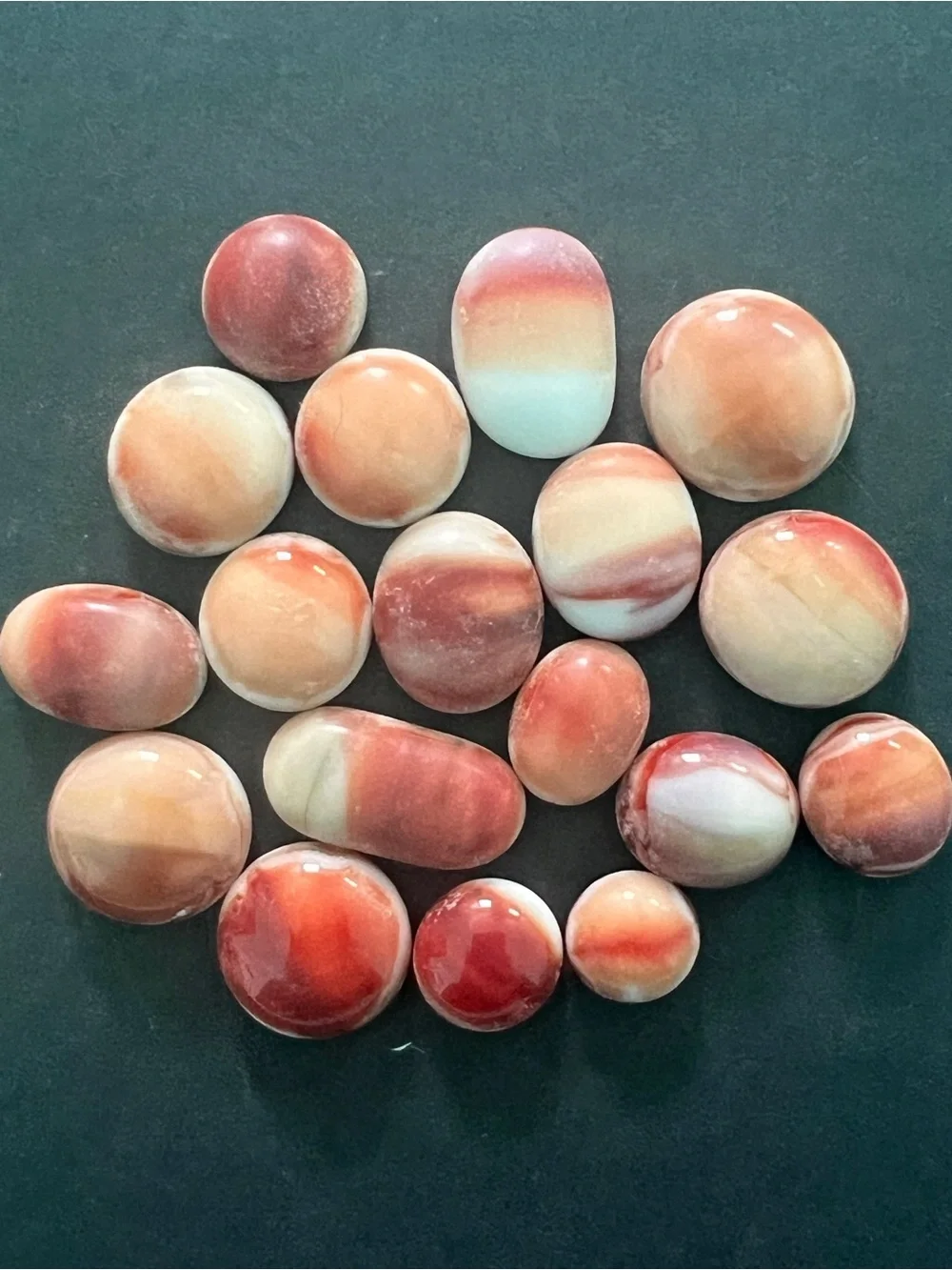 Cabochons Lot Neutral Earth Tones Jewelry Making Handmade Art Glass